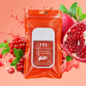 Customized Logo Anti Bacterial Touch Hand Sanitizer Fruit Flavor Chemical Hand Soap Liquid Perfume Spray 45ml
