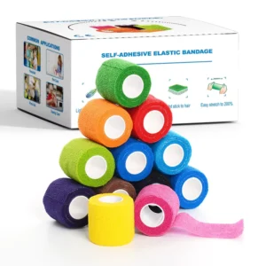 Customized Logo Medical Elastic Non Woven Cohesive Bandage Self Adhesive Bandage Sport Bandages for Supports