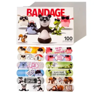 Customized Medical Breathable Waterproof PP+PE Material Adhesive Band-aid Kids Cartoon Design CE Certified Bacteria-Preventing