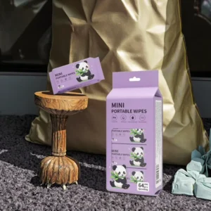 Customized Mini Hand Sanitizing Baby Wipes Small Plain Wet Bundles with Individual Polyester Packing for Houseplants