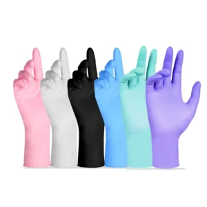 Customized Nitrile PVC Examination Gloves Medical Powder Free Disposable Gloves S Nitrile Glove Black
