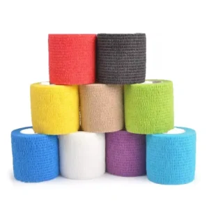 Customized Non Woven Self Adhesive Bandage for Pet Care Cohesive Elastic Bandage for Horse for Dog Printing