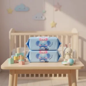 Customized OEM Chinese Manufacturer Baby Antibacterial Non Woven Fabric Wet Wipes 200x200mm Cleaning Wipes