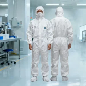 Customized Oem Anti static Radiation proof Safety Working Uniforms Disposable Coverall Protective Wears Pp Custom Designs