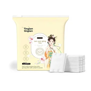 Customized Organic Eco Friendly Triple Layered Makeup Removing Cotton Pads Extra Large Facial 228 Piece Bulk Pack Thickened