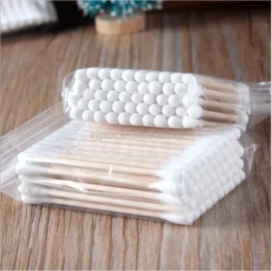Customized Packing Bamboo Wooden Stick Cotton Swabs Q Tips for Daily Use