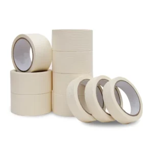 Customized Pressure Sensitive Low Tack Crepe Paper Masking Tape Rolls High Temperature Resistance Eco Friendly Hot