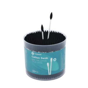 Customized Price Double Pointed Tip Cotton Swab 300pcs Paper Stick Cotton Bud with pp Box