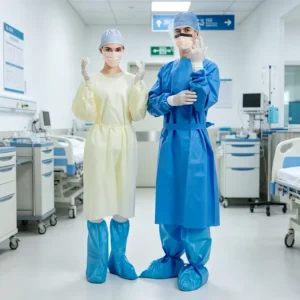 Customized Professional High Quality Disposable Medical Isolation Gown Nonwoven PPE Protective Clothing Factory