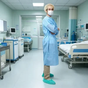 Customized Professional High Quality Disposable Medical Isolation Gown Nonwoven PPE Protective Clothing Factory