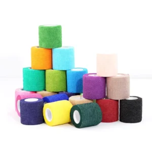 Customized Self adhesive Elastic Bandage Non woven Unisex Sports Bandage Disposable Wrist Pet Finger Guard for Football