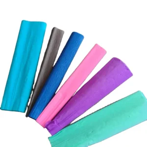 Customized Size Crepe Paper Rolls Multi Color Flower Wrapping with Double Side Coating for Gifts