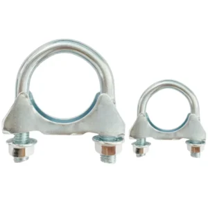 Customized Size Heavy Duty Stainless Steel U Bolt 45/48/52/60/62/65/76/80/95/102 Mm Muffler Exhaust Saddle Clamp