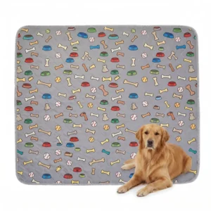Customized Soft Reusable Waterproof Dog Urine Pad Washable Non Slip Pet Pee Pad