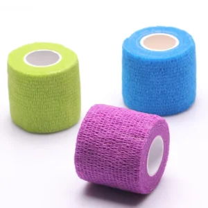 Customized logo CE EO Wound Care Medical Plain PBT Elastic Self-adhesive Wound Dressing Bandage
