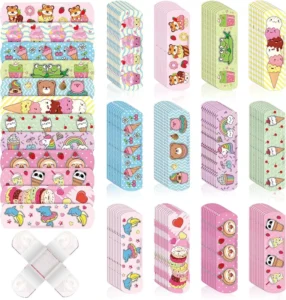 Cute Cartoon First Adhesive Bandage Breathable Wound Plaster Colorful Printed Medical Band Aid Custom Logo