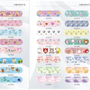 Cute Cartoon Stylish Waterproof and Sterile Round Bandaid Customizable Pattern