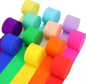 DIY Custom Crepe Paper Background Wall Decorative Paper Large Roll Crepe Paper