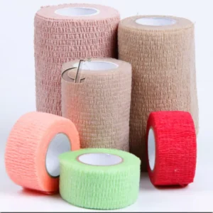 DL Custom Latex Free Self Adhesive Flexible Wrap Cotton Self Adhesive Vet Elastic Cohesive Bandage for Dog Pets Animals