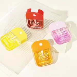 Daily Use 34ml Transparent Waterless Splash Spray Pocket Size Custom Logo Hand Sanitizer