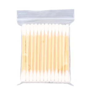 Daily Use Disposable Eco friendly Bamboo Cotton Swabs 50 cotton swabs