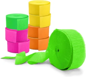 Decorative Streamers for Birthdays, Weddings, Baby Showers & Crafts