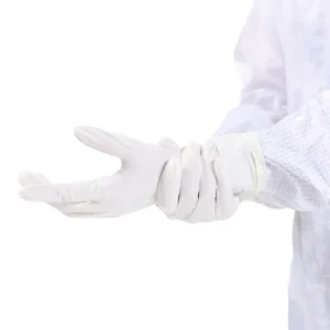 Dental Assistant Medical Nitrile Gloves CE Certified 5MIL Thick Touchscreen Oil Proof Easy Single Hand Wear Powder