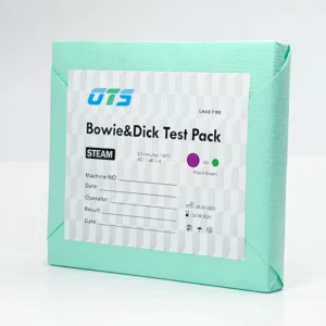 Dental Lab Disposable Bowie-Dick Test Pack 115mm*125mm Yellow to Black for Medical Sterilization Validation