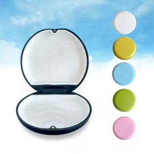 Dental Supplies Teeth Whitening Accessory Portable Orthodontic Dental Retainer Case Retainer Box Denture Box