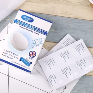 Dental Teeth Cleaning Tablets 100% Plastic free Ecological Toothpaste Tablets for Denture Mouth Guards