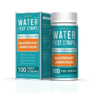 Detection Disinfectant Residues Water Quaternary Ammonium Water for Strips OEM Available CE Certified 50/100 Strips/Bottle