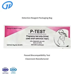 Diagnostic Reagent Pouch Medical Grade Foil Heat Seal High Barrier ISO 13485 Clean Room Sterilization Medical Device Packaging