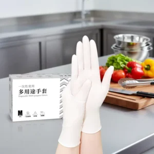 Diagnostic Testing Latex Gloves Low Protein Powder Free Silicone Free Waterproof Anti Slip 24cm Length for Reduced Allergy Risk