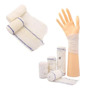 Different Size Custom Cotton Plain Crepe Self Adhesive Elastic Bandage