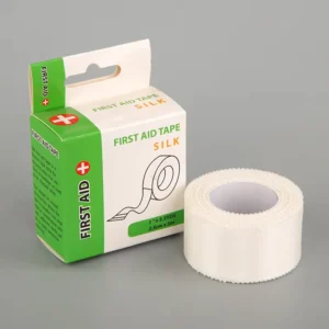 Direct Manufacture of Medical Disposable Easy Cutting Easy Tear Surgical Silk Tape Roll Adhesive Silk Tape