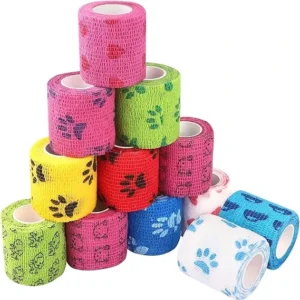 Direct Manufacturer Veterinary Cohesive Bandage Bitter Vet Wrap Elastic Self Adhesive Solid Pattern Type Sports Tape