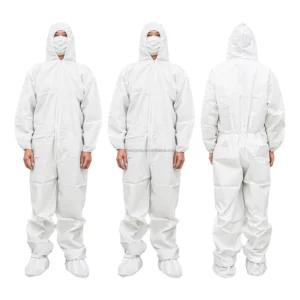 Direct Sale From Hubei Medical Factories Cost Effective Disposable White Full Body Medical Protective Suit with Breathable Film
