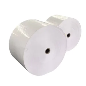 Direct Thermal and Thermal Transfer Adhesive Sticker Labels Jumbo Rolls 70gsm Face Paper 18gsm Glue