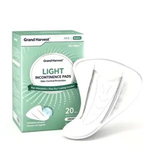 Discreet Invisible Fit Men’s Incontinence Pads Factory Soft Skin friendly Odor Control Light Bladder Guards