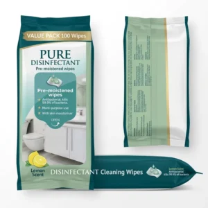 Disinfecting Non Woven Wet Wipes 99.9% Antibacterial Multi Purpose Household Cleaning 21x18cm Skin Moisturizer