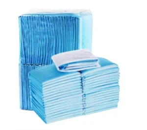 Disposable 1 Ply Non Woven Fabric Organic Cotton Core Baby Underpads Nursing Urine Bed Diaper Changing Liners