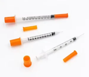 Disposable 1ml 31G Insulin Syringe CE Certified Sterilized Safety Class II Medical Device EO Disinfecting Injection Puncture