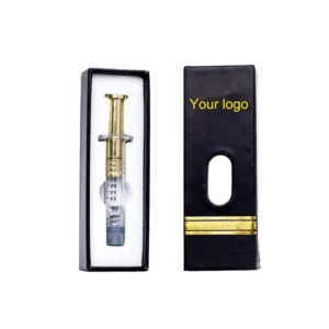 Disposable 1ml Distillate Prefilled Borosilicate Glass Syringe with Rigid Packaging Case