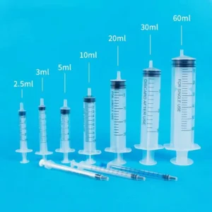 Disposable 3cc Syringe 10ml 5ml 2ml 3ml 1ml Medical Sterile Hypodermic Syringes With or Without Needle