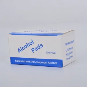 Disposable 70% Isopropyl Alcohol Prep Pads Non Woven Sterile Swabs for Injection Site Cleaning 3x6cm
