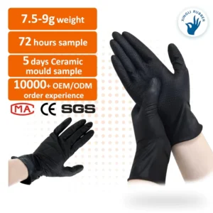 Disposable 8mil Mechanic Gloves Protective Mechanic Safety Work Nitrile Gloves