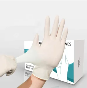 Disposable 9inch White Powder Free Medical Sterile Latex Gloves Protective Household Kitchen Surgical Latex Gloves