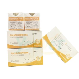 Disposable Absorbable PGA Veterinary Instrument Surgical Sutures with Round Medical Supplies New Technology Surgical Needles