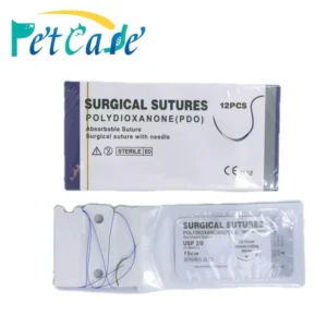 Disposable Absorbable Surgical Suture Plastic PGA Suture Consumables for DOG Medical Operations ALICE01