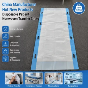 Disposable Absorbent Transfer Pad Disposable Nonwoven Hospital Bed Transfer Sheet Medical Absorbent Transfer Pad Supplier